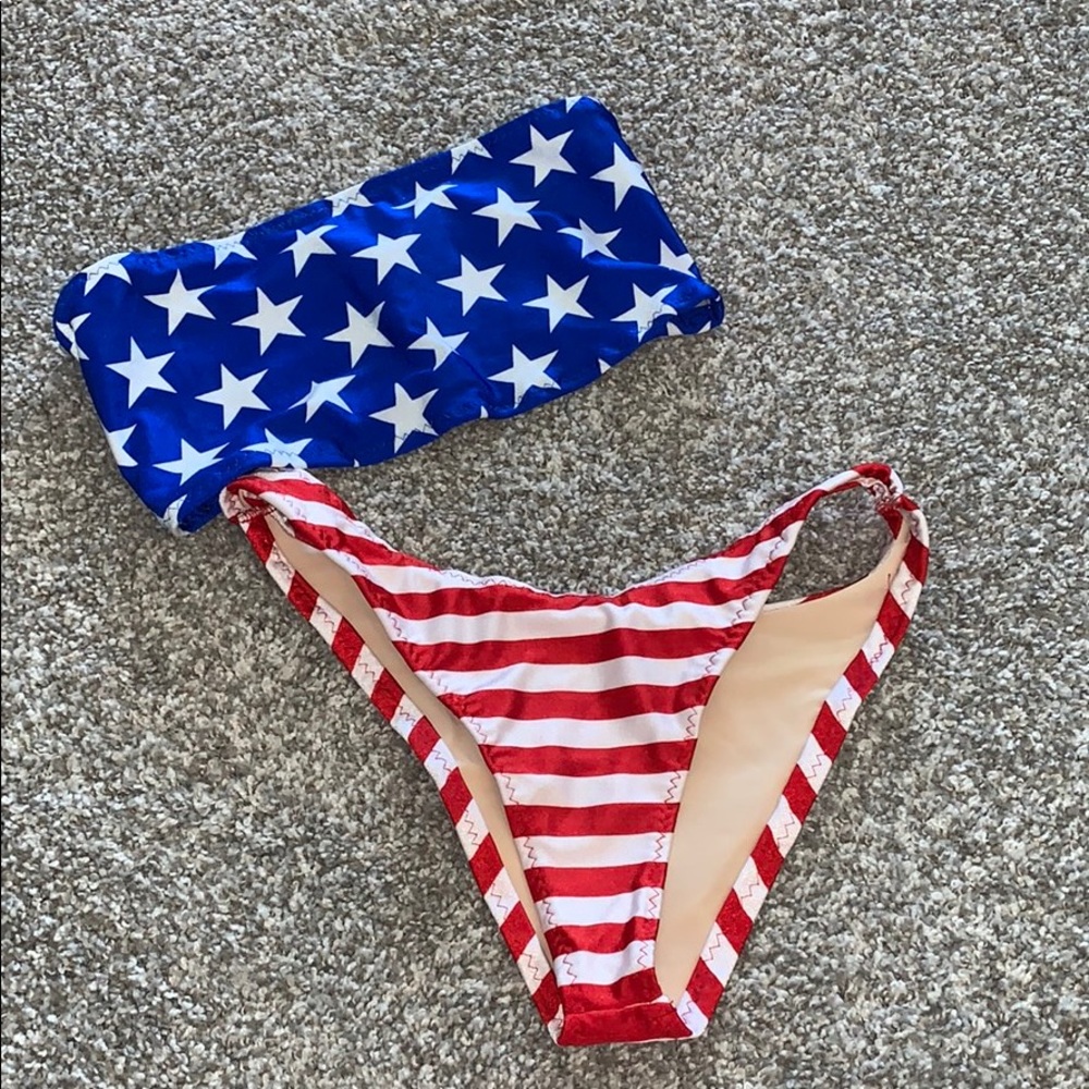 Red White and Blue Bikini Swimsuit